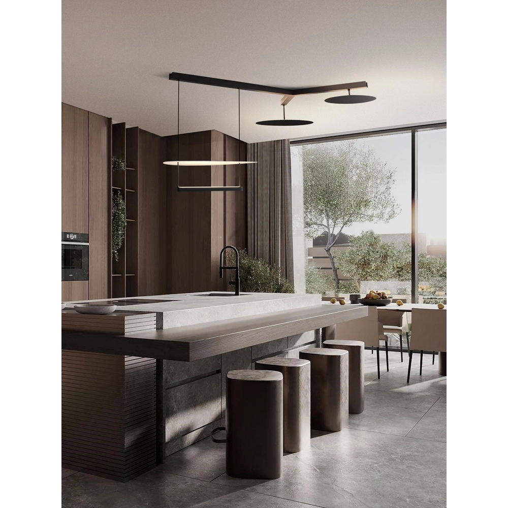 Pendant lamp Diona black and white Lyora 5212017451507