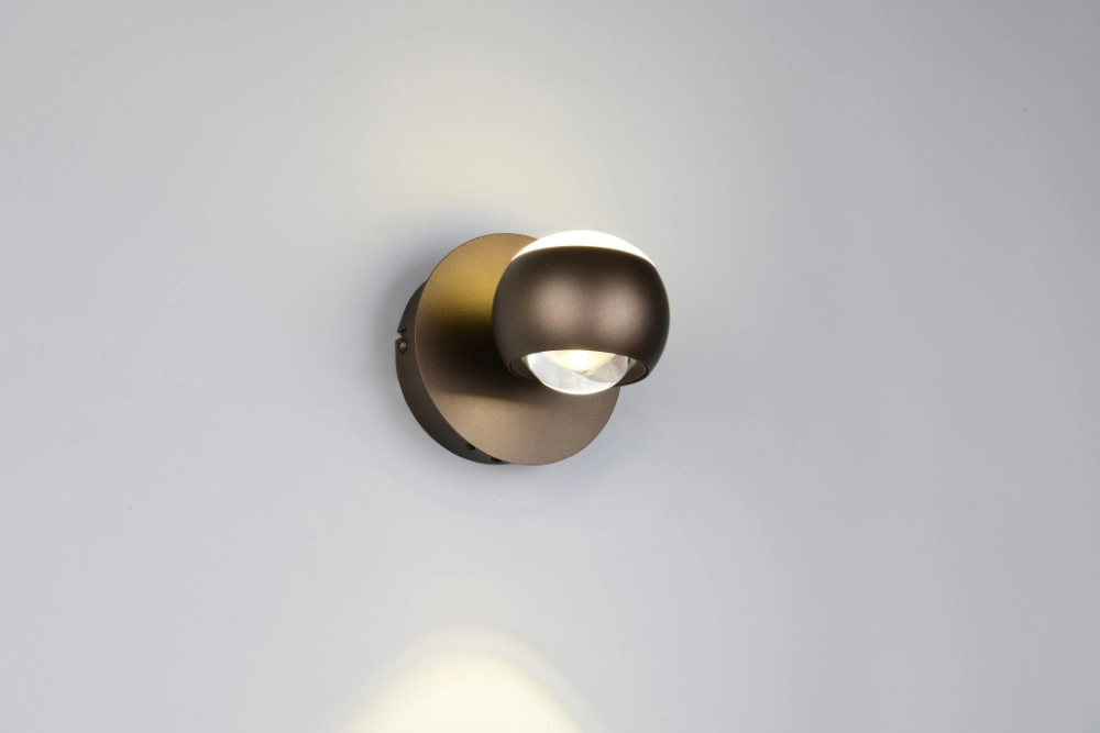 Led wall lamp Orbit Platinum Brown Trio 4017807686630