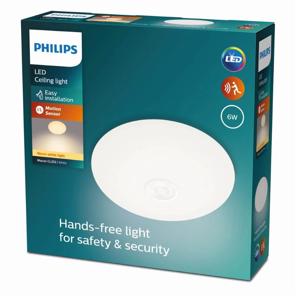 Indoor lamp Mauve with sensor Ø 25cm Philips 8719514431805
