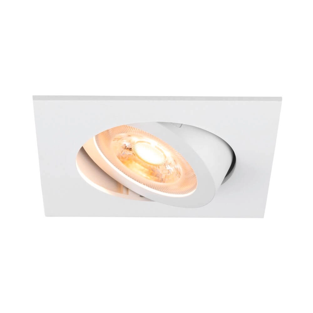Recessed spotlight New Tria 68 square - white - GU10