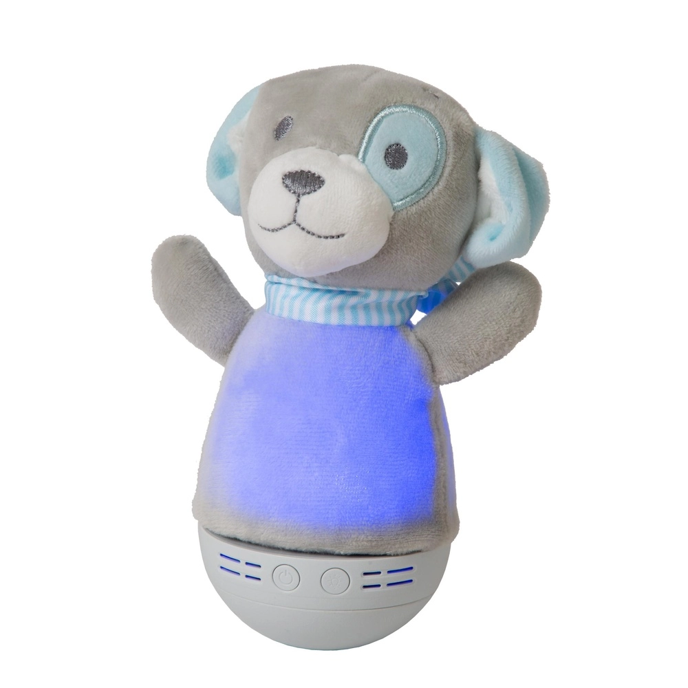 Night light Dolly Battery operated with music function - grey Lucide 5411212771469