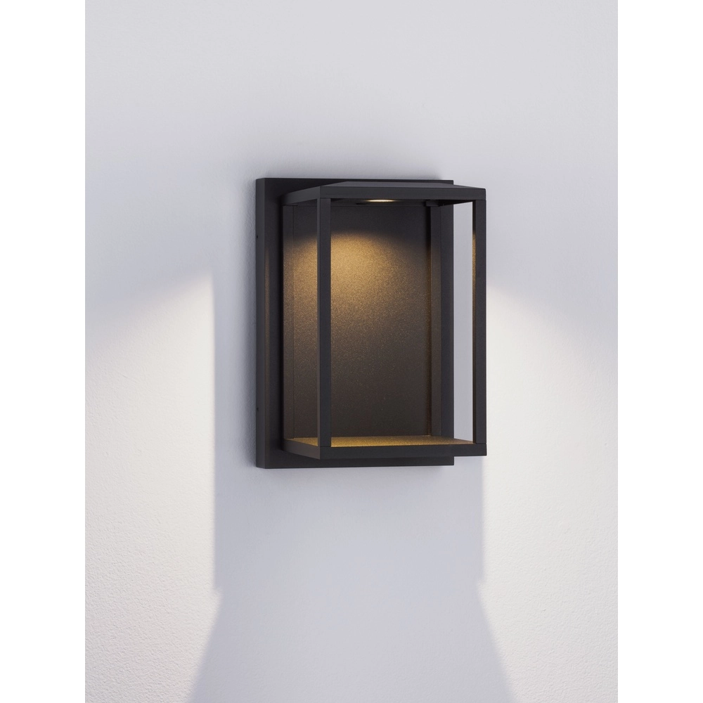Black wall lamp Prive 25cm