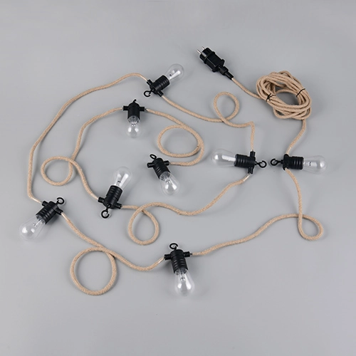 String lights Ember brown cord