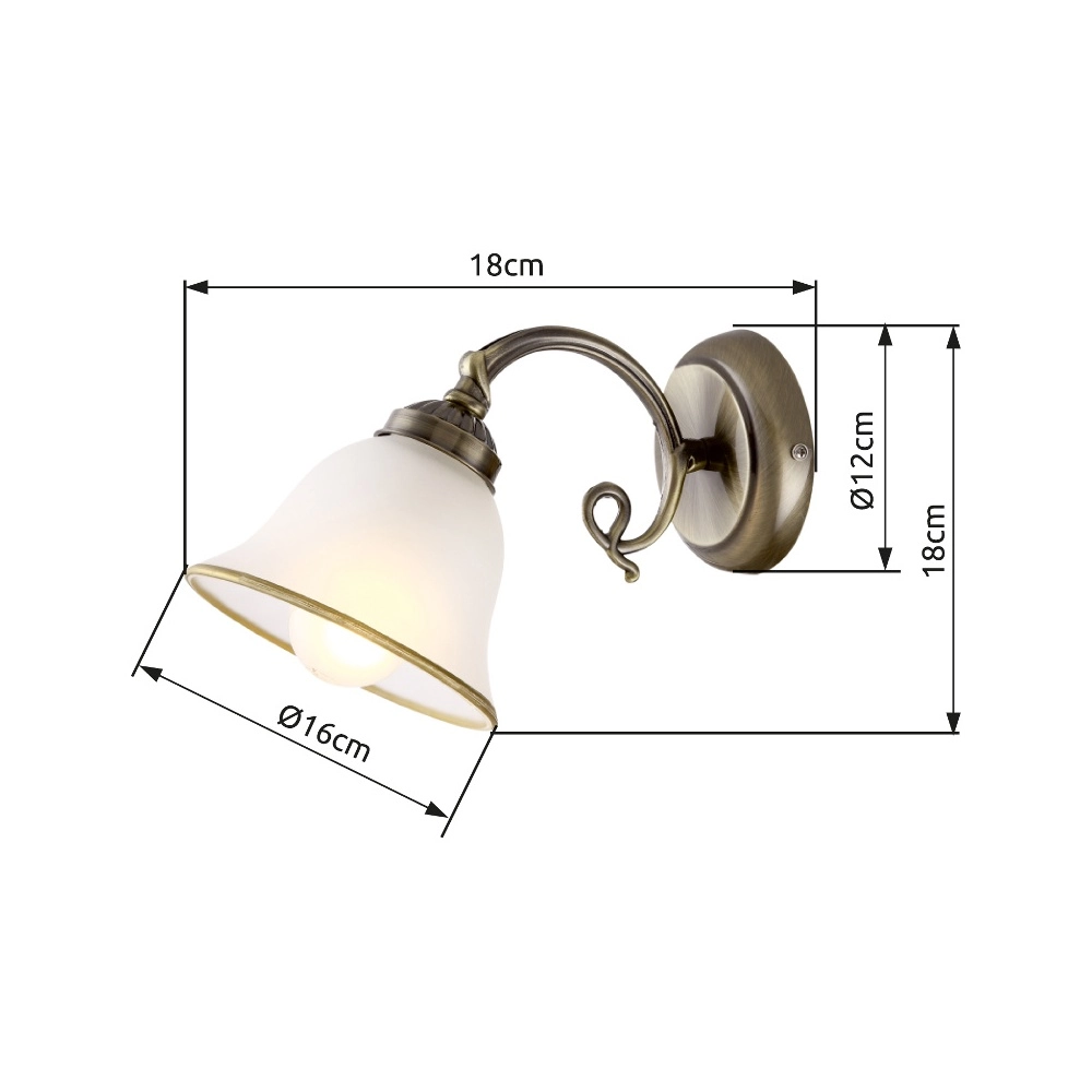 Wall lamp Odin single Globo 9007371303694