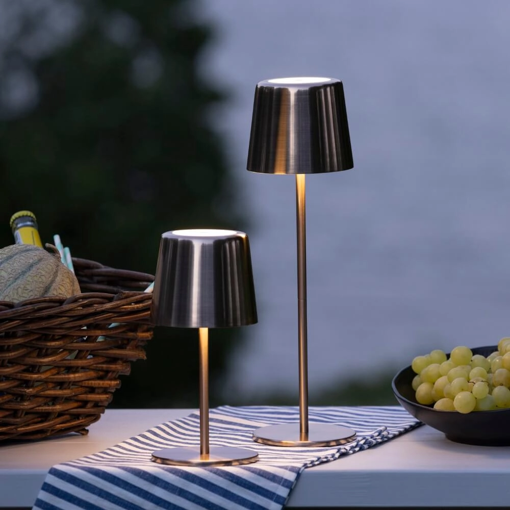 Rechargeable table lamp Xaana copper Brilliant 4004353441448