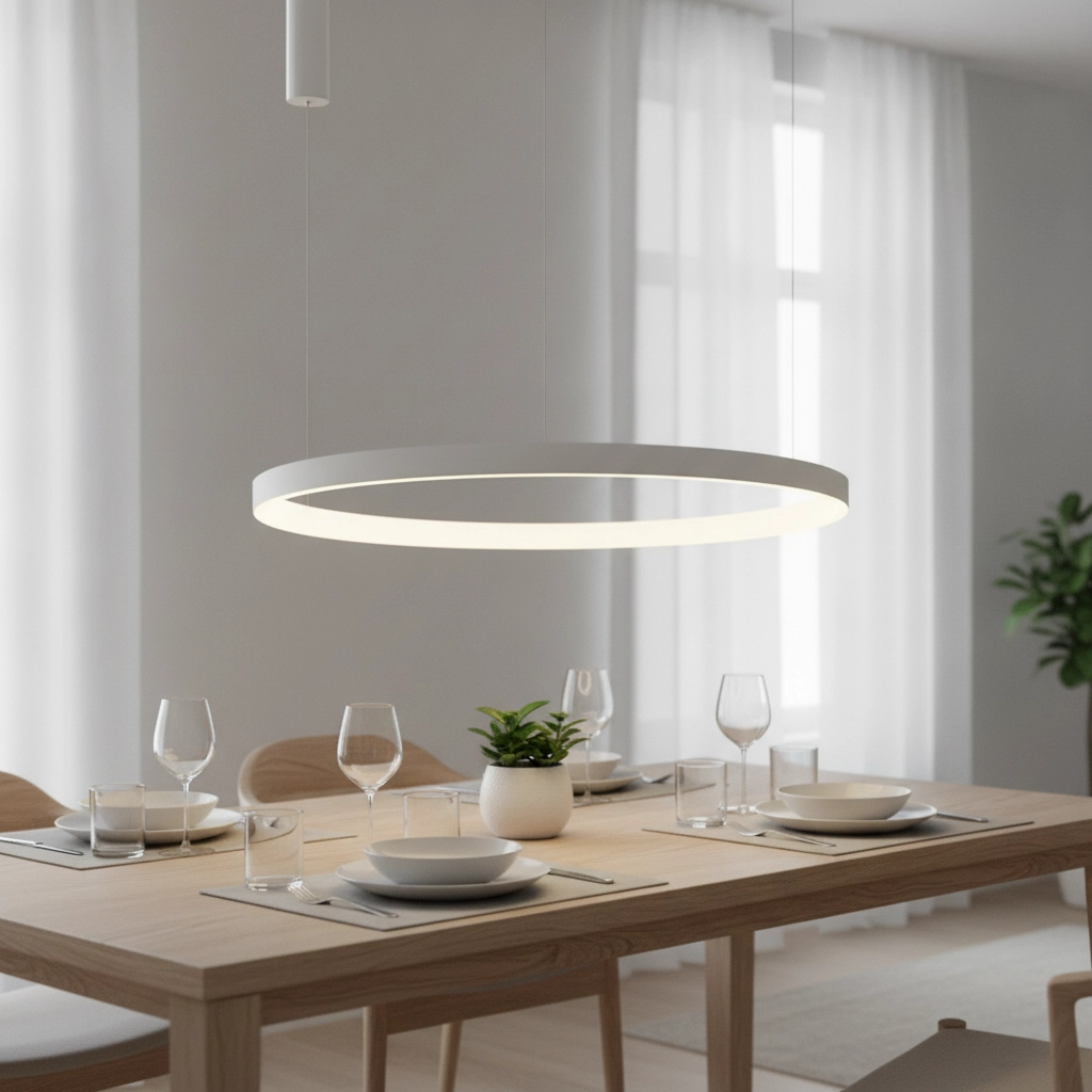 Design pendant lamp Elowen white Ø 98cm