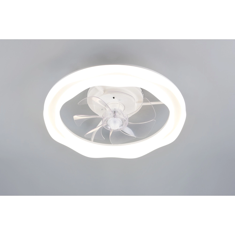 White fan Skaulo design Ø 50cm Trio 4017807698831