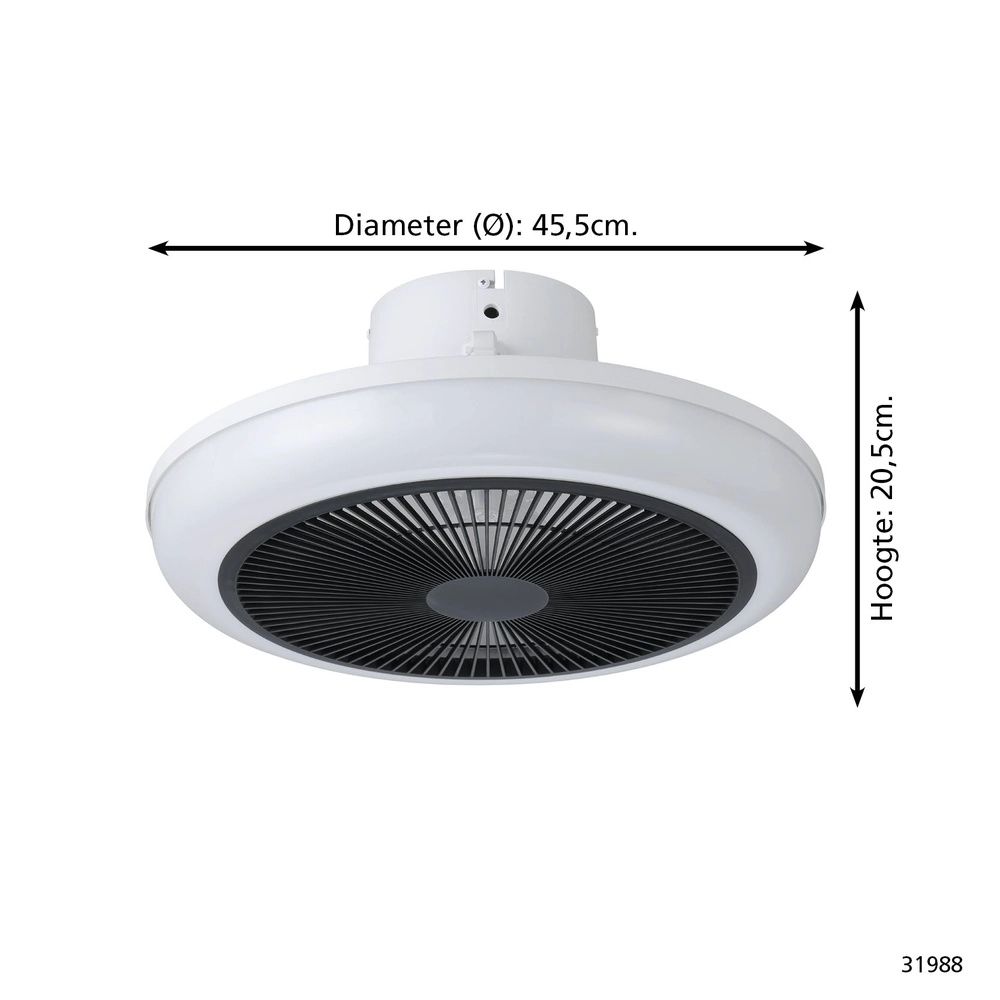 Design ceiling fan Sayulita white Eglo 9002759319984