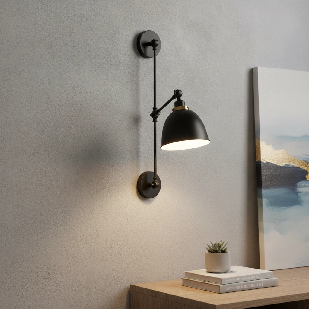 Wall lamp Virgo black