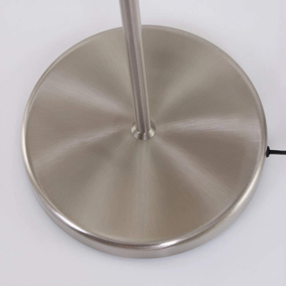 Floor lamp Mexlite 154cm metal grey with white shade Steinhauer 8712746048094