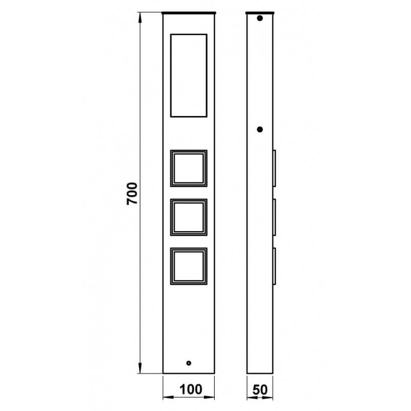 Outdoor light Abbiso Stainless Steel Albert 4007235921083