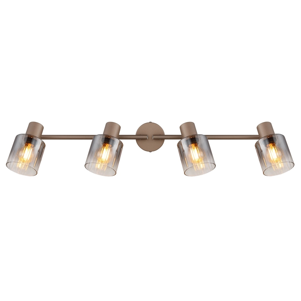 Ceiling lamp Walton 4-light coffee brown Globo 9007371580187