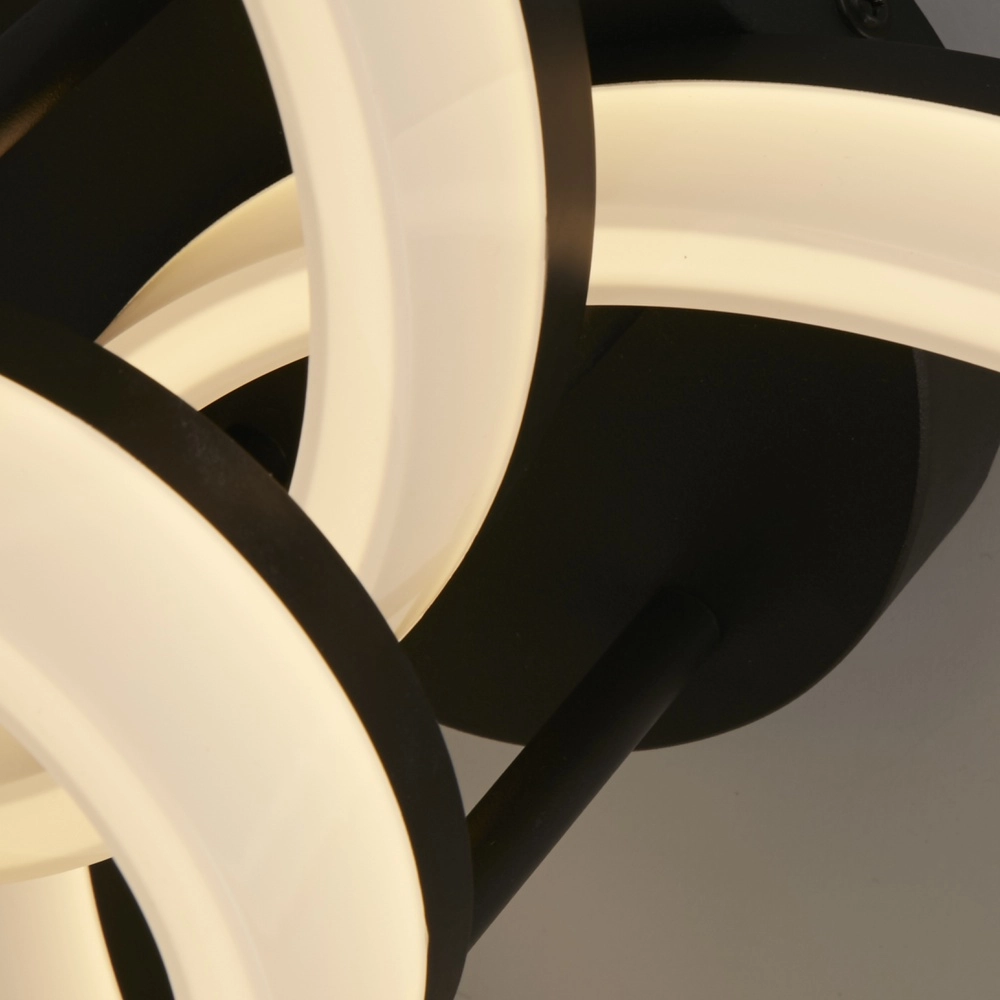 Ceiling lamp Triple black Searchlight 5053423302966