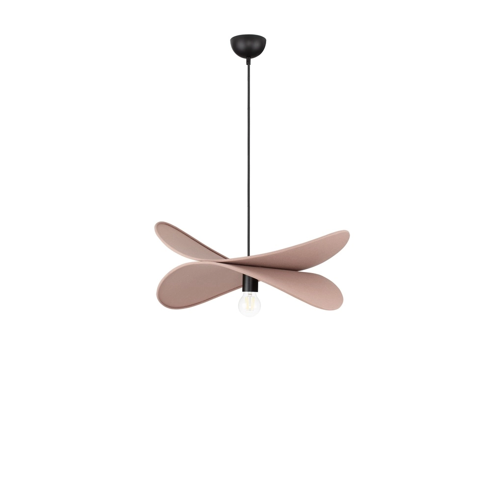 Modern pendant lamp Luve black with mocha brown Lyora 5212017493712