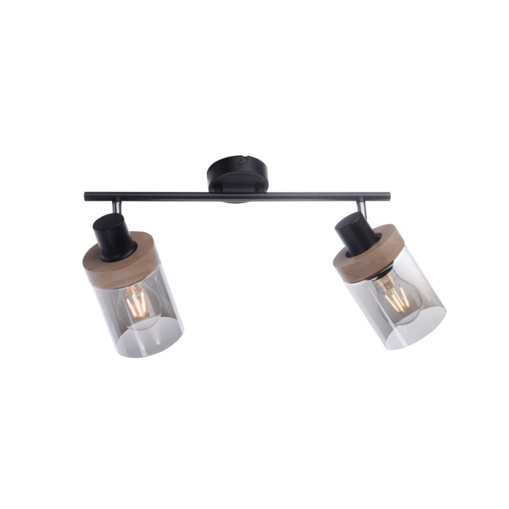 Ceiling lamp Pasqual 2-light black Just Light 4043689986117