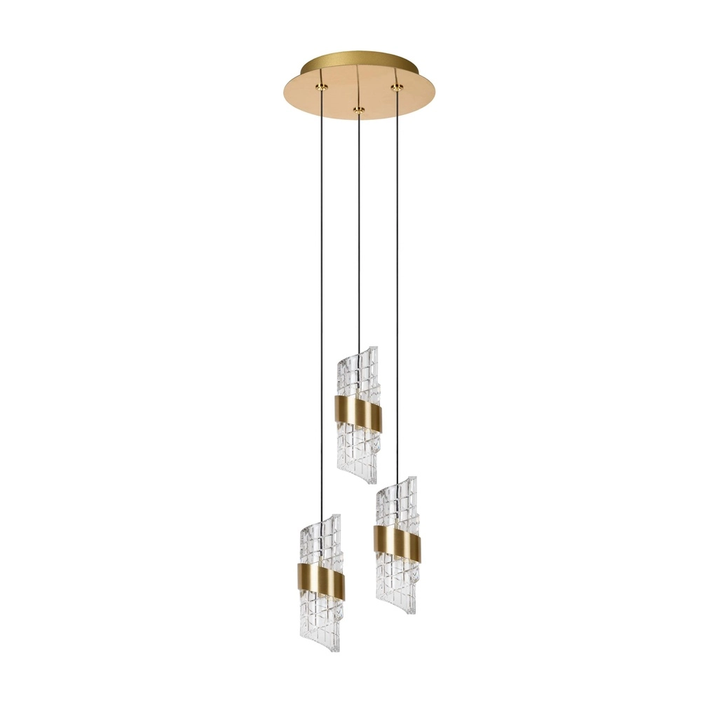Design pendant lamp Kligande 3-light gold