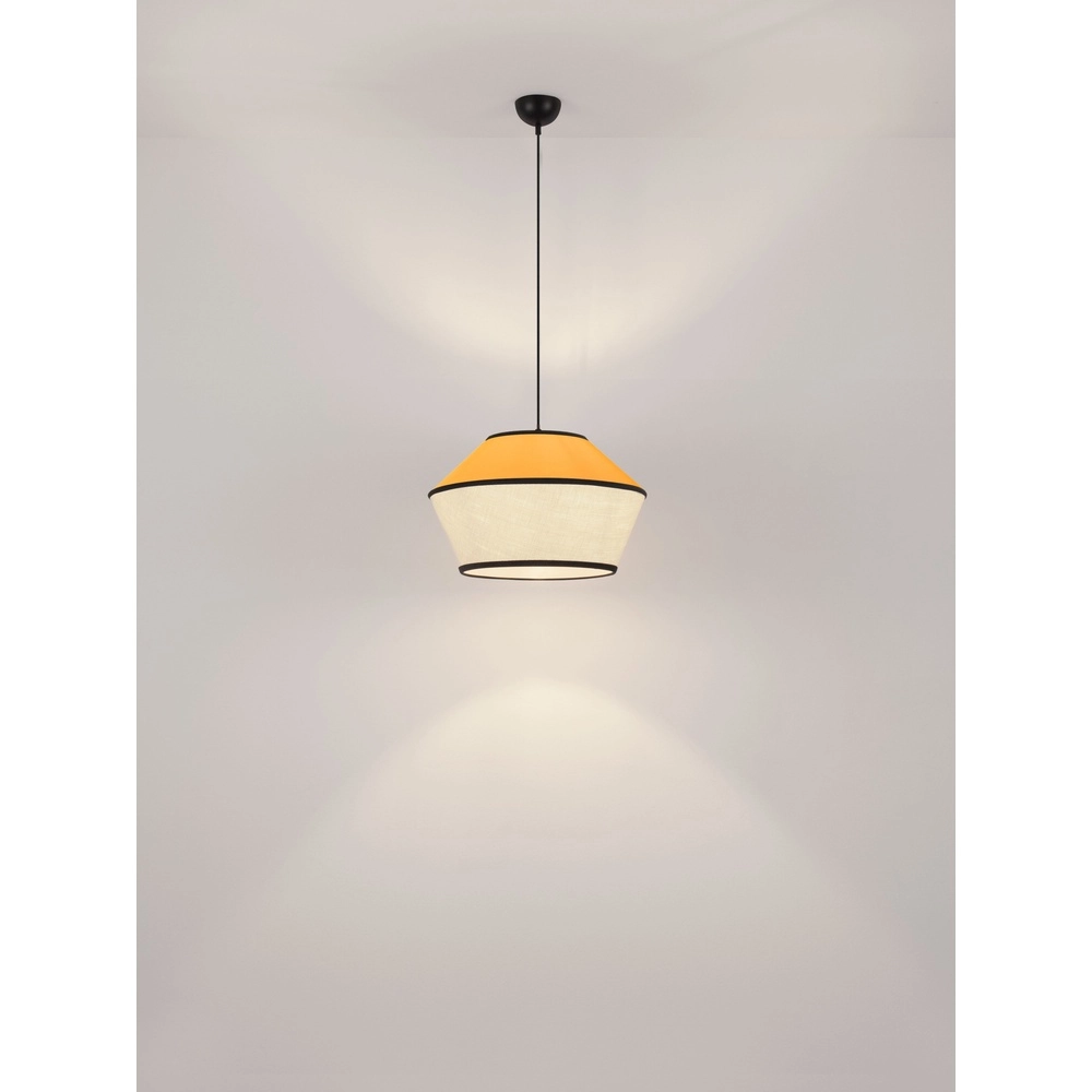 Pendant lamp Veliss white with yellow Lyora 5212017493859
