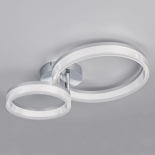 Modern ceiling lamp Mova S chrome Trio 4017807682175