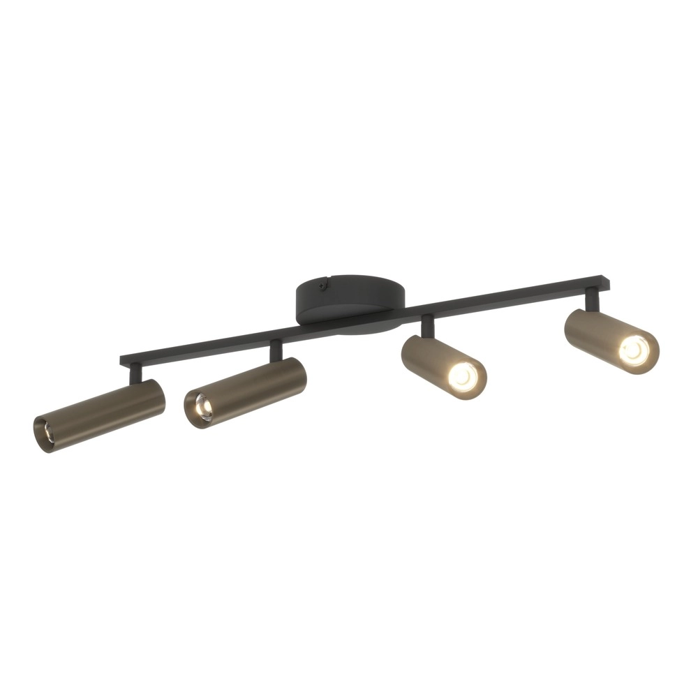 Surface-mounted spot Valproto 4-light black with bronze Eglo 9008606392070