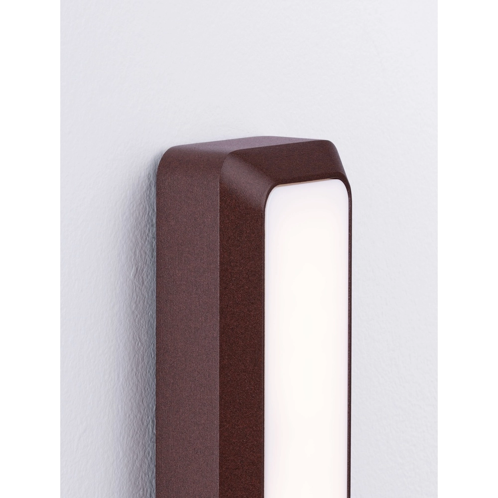 Wall lamp Appia rectangle rust brown Lyora 5212017449610