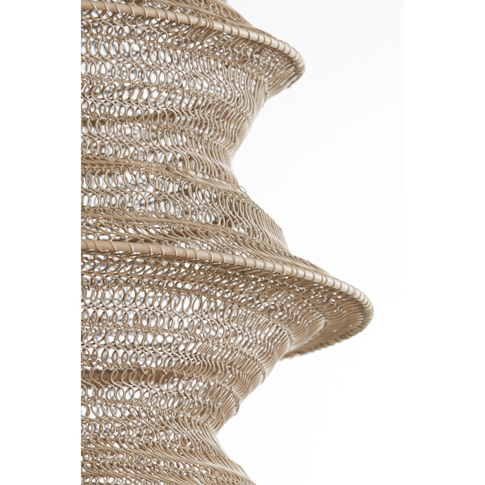 Metal net pendant lamp Nakisha Ø 31cm - sand Light & Living 8717807694999