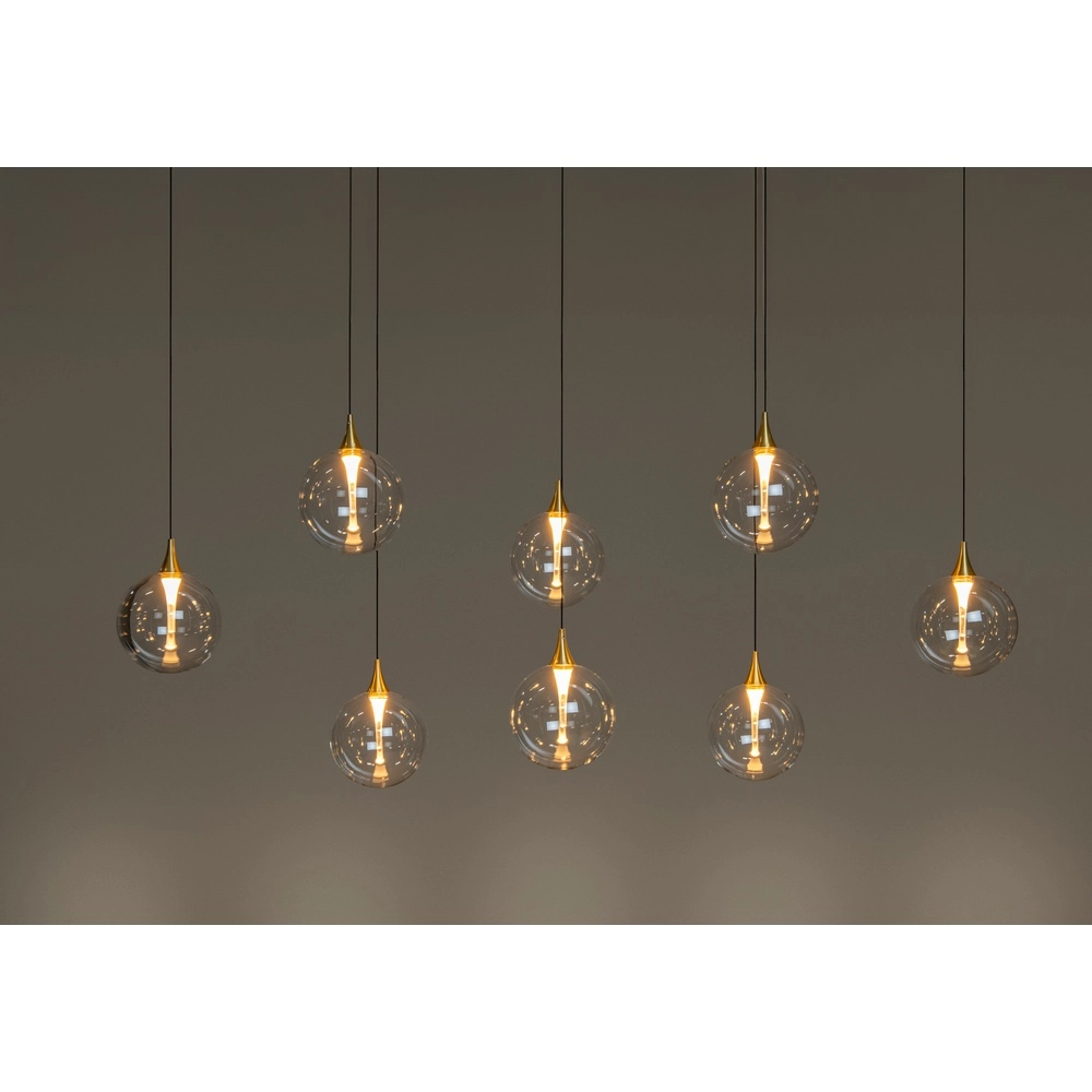 Design LED pendant light Gisela clear - 8x Ø 16cm Premium by Lucide 5411212134820