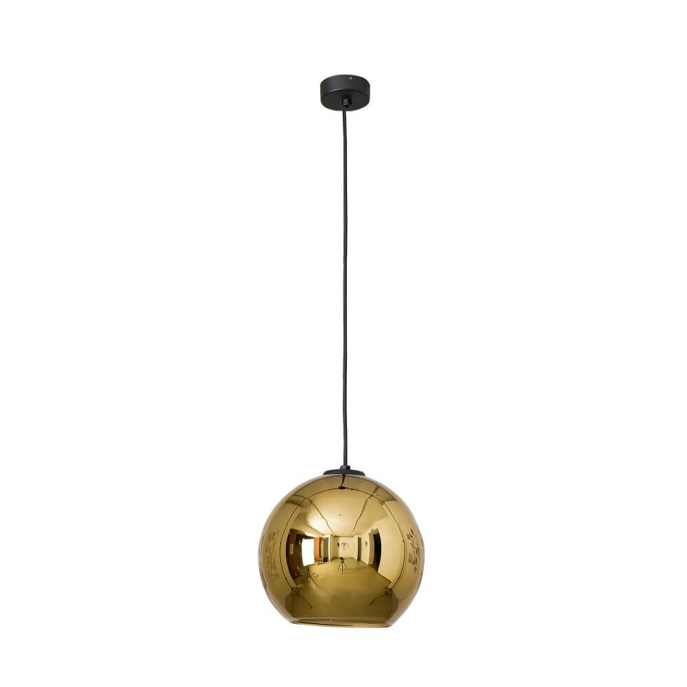 Sphere hanging lamp Polaris Ø 25cm gold