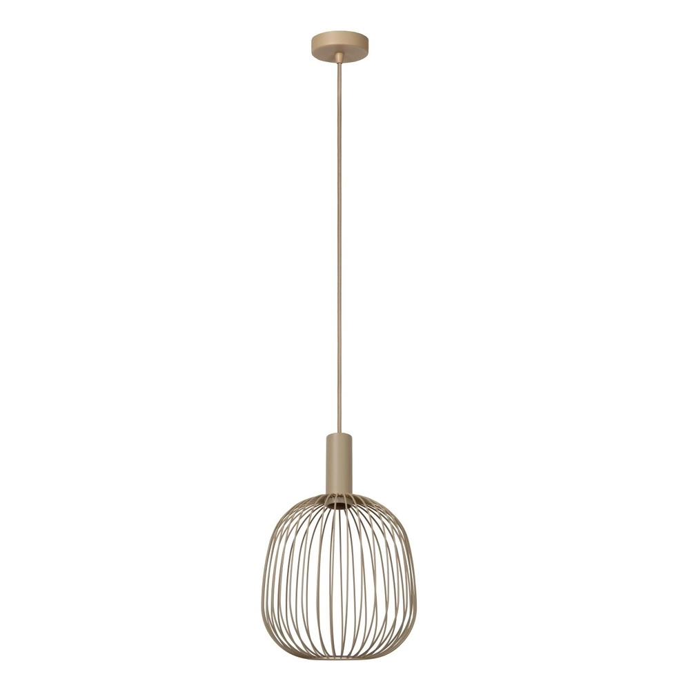 Pendant lamp Ø 25cm Esterel sand brown mini GU10
