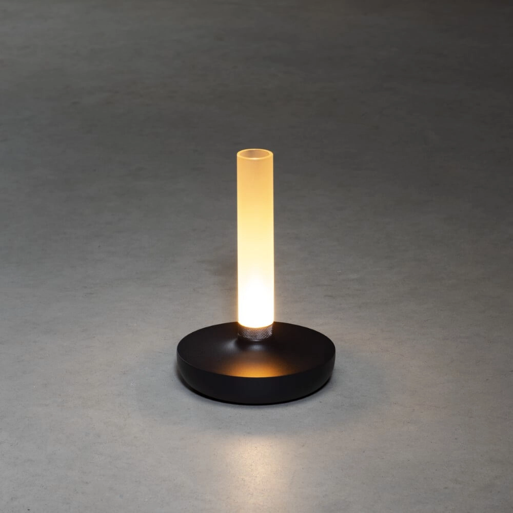 Rechargeable table lamp Biarritz black KonstSmide 7318308277530