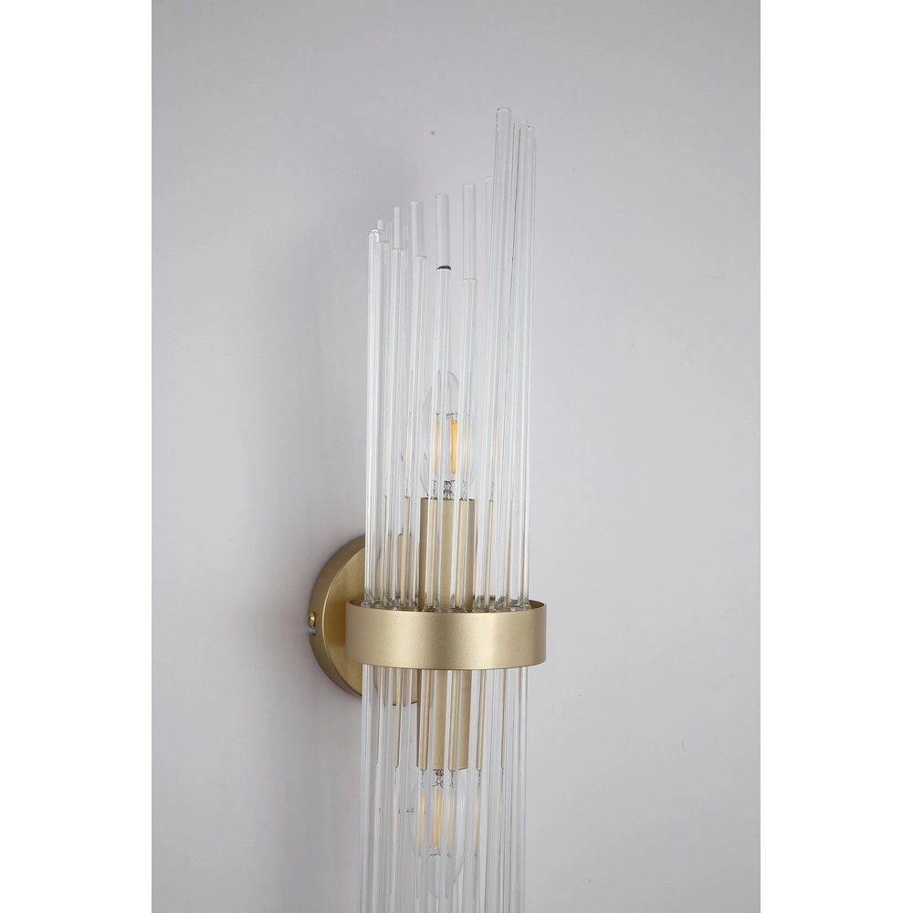Wall lamp Lara Gold with clear glass Searchlight 5053423301488