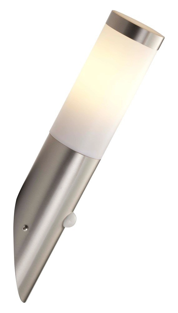 Stainless steel wall lamp Chorus with sensor Brilliant 4004353031427