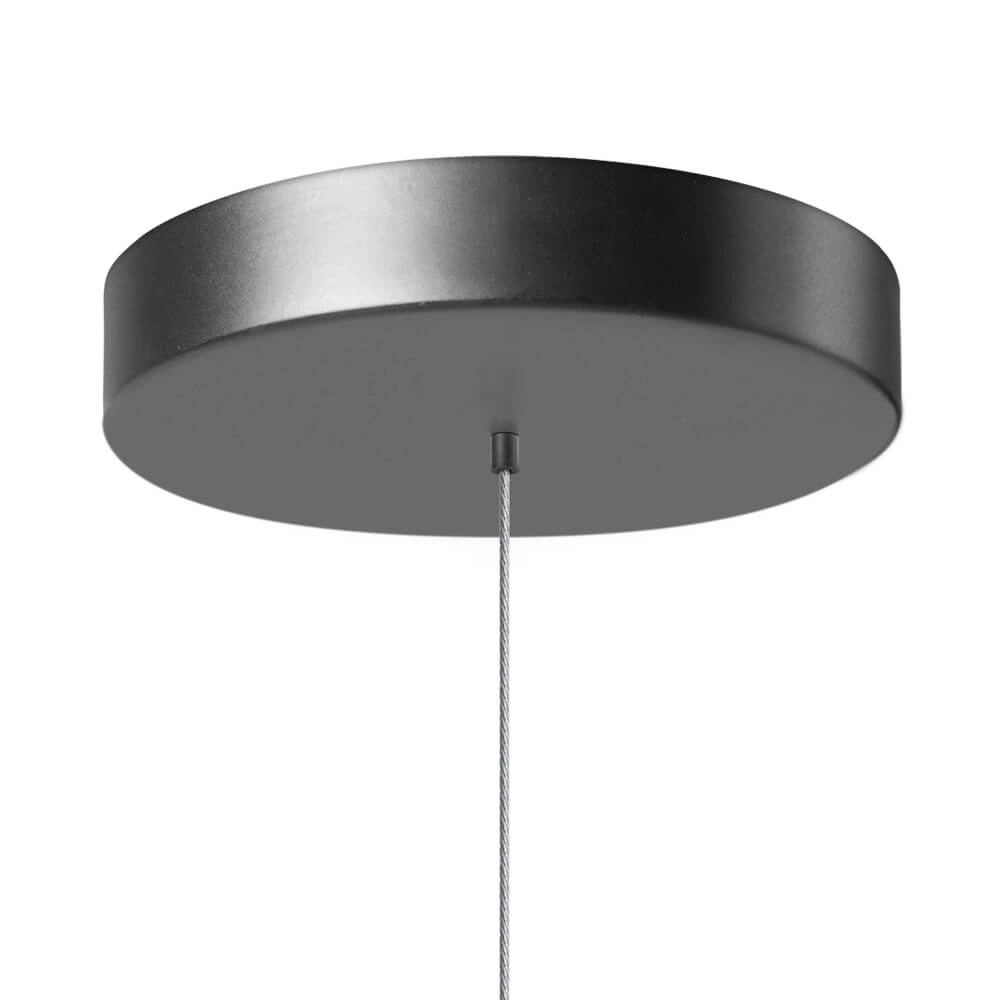 Glass pendant lamp Gary Black with clear glass ETH 9900002611352