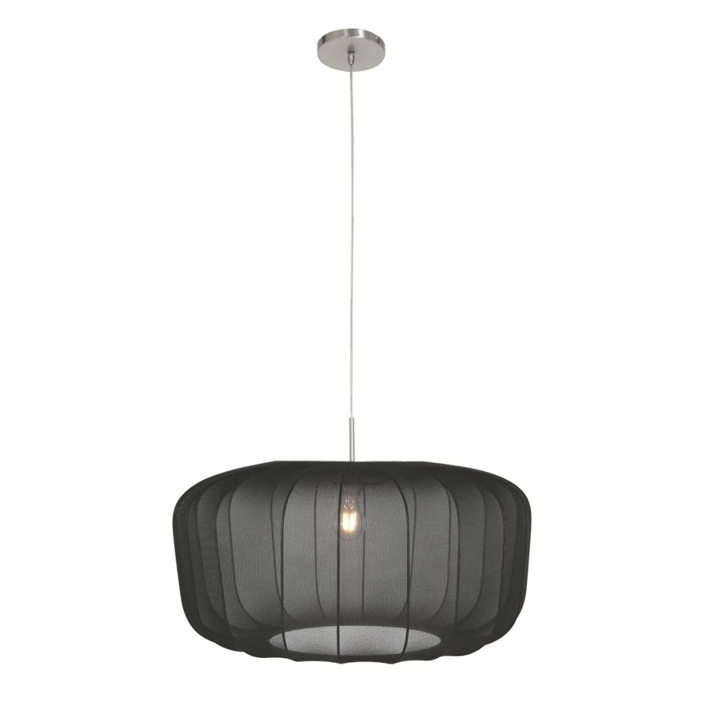 Black pendant lamp Vela Lino Ø60cm Steinhauer 8712746182675