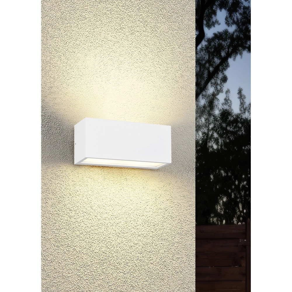 Sleek outdoor lamp Mayenne white Trio 4017807647563