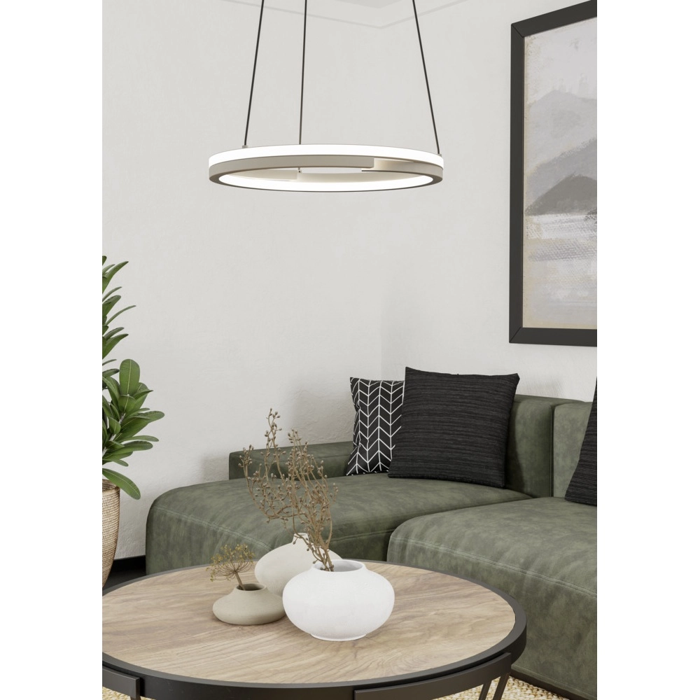 Pendant lamp Mezzomonte sand brown Eglo 9008606360215