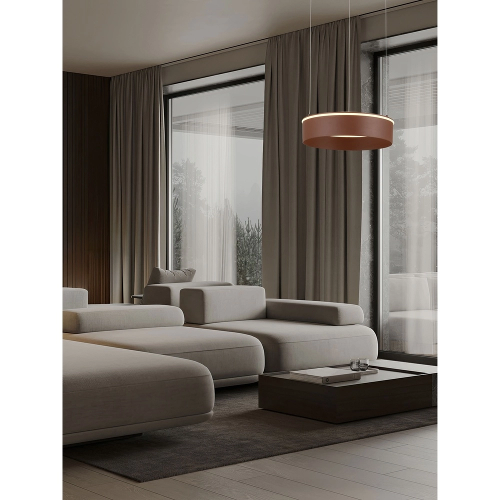 Modern pendant lamp Olivia brown Ø 40cm
