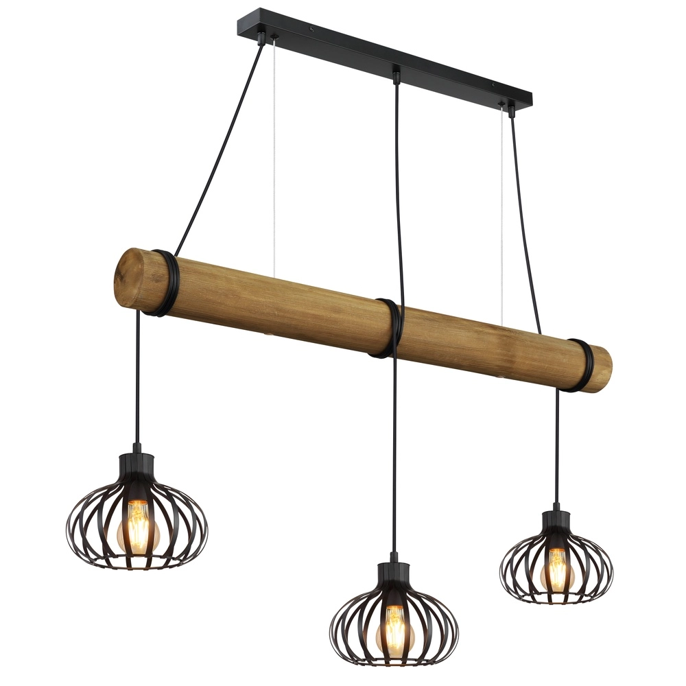 3-light pendant lamp Caldwell dining table