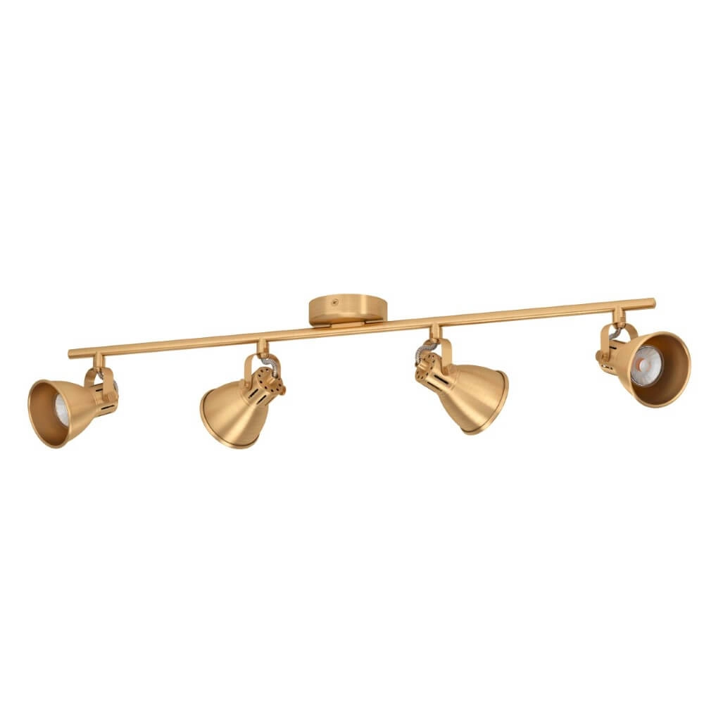 Brass ceiling spot Seras 4x GU10