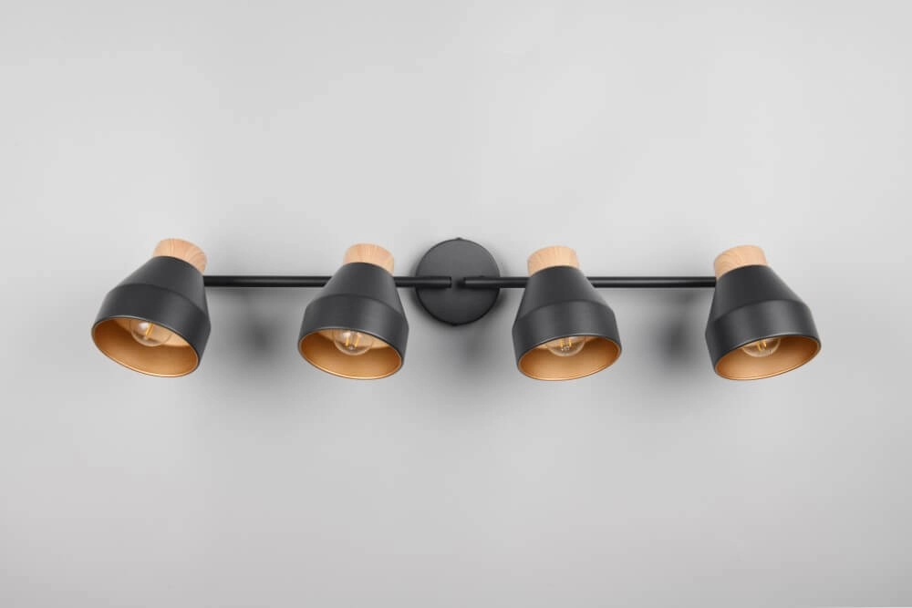 Design ceiling lamp 4-light Valentin black Trio 4017807637434