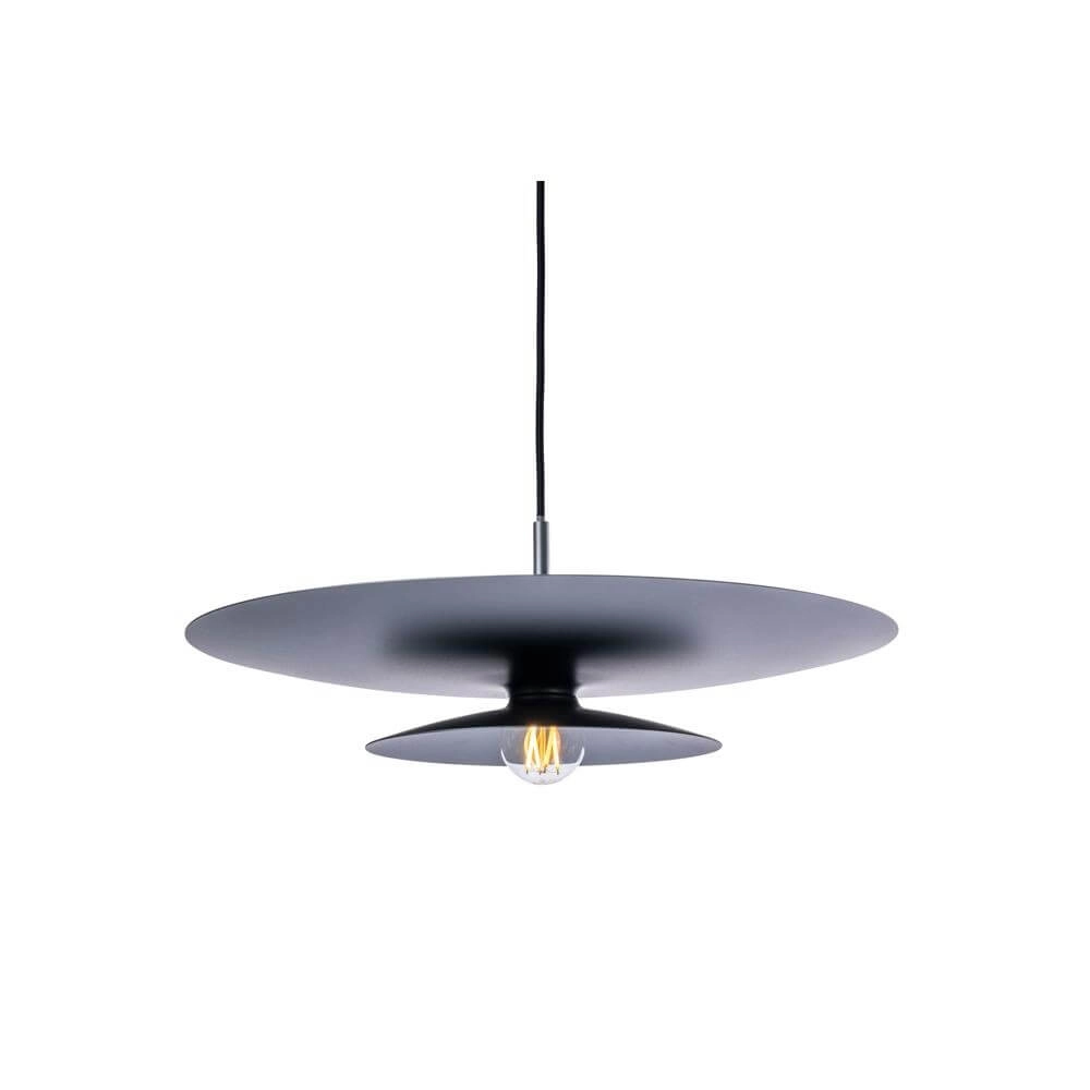 Pendant lamp Linares umbrella black Ø 50cm Artdelight 8720701101708