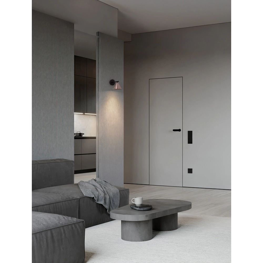 Wall lamp Conico Single black with coffee brown Lyora 5212017475381