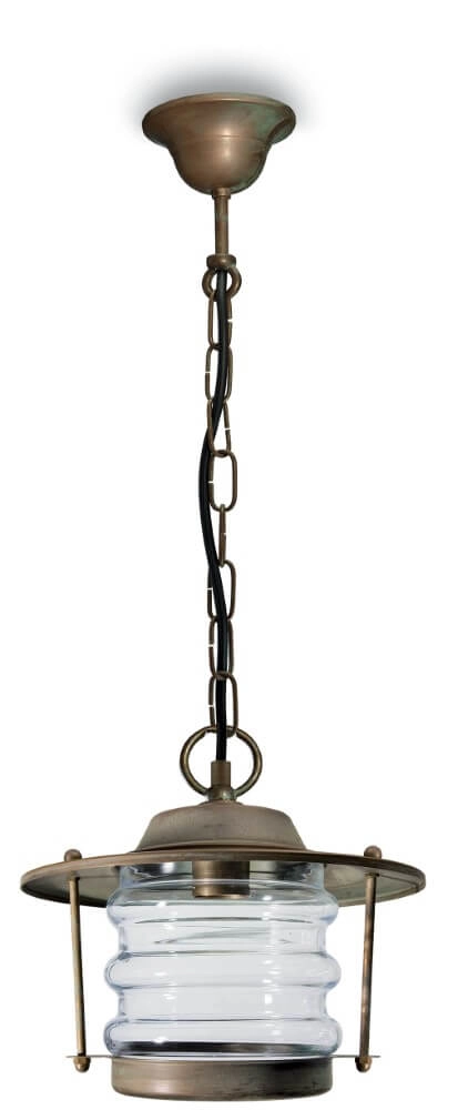 Brass pendant lamp Onda S