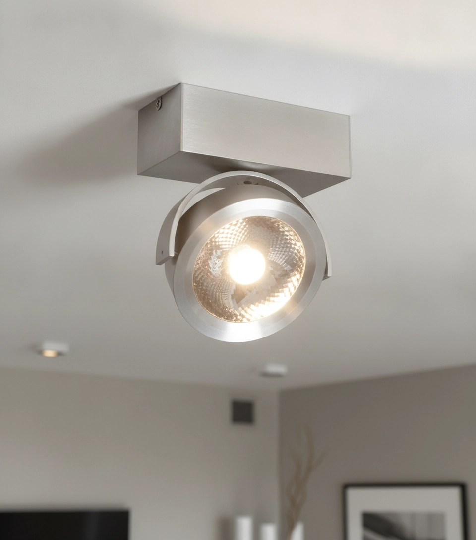 LED surface mounted spot Dutchess 13w - 2700K - 16cm metal gray