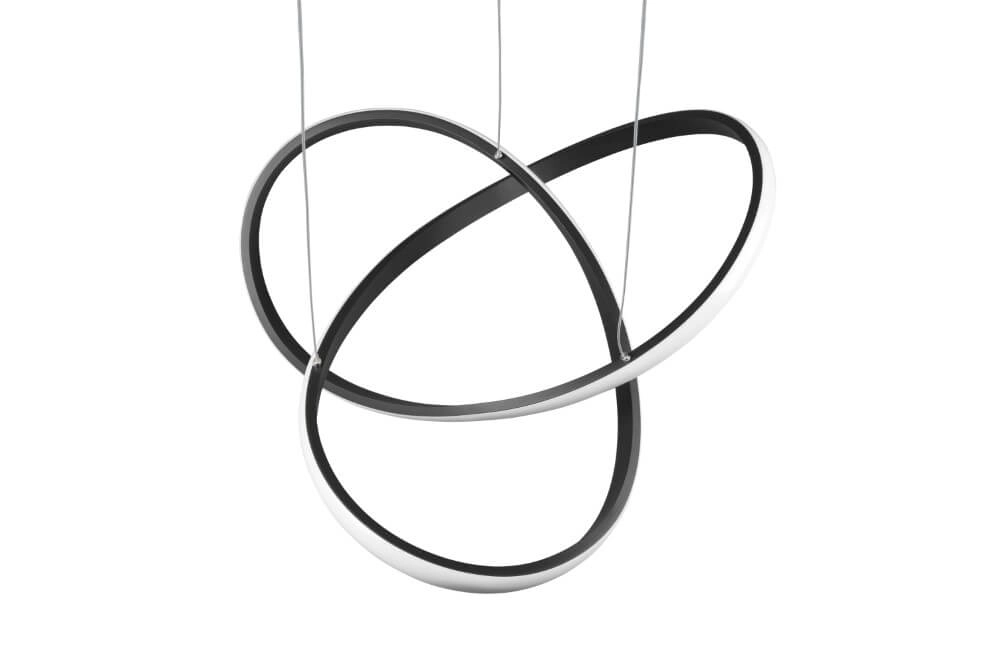 Led pendant light Course black Trio 4017807521542