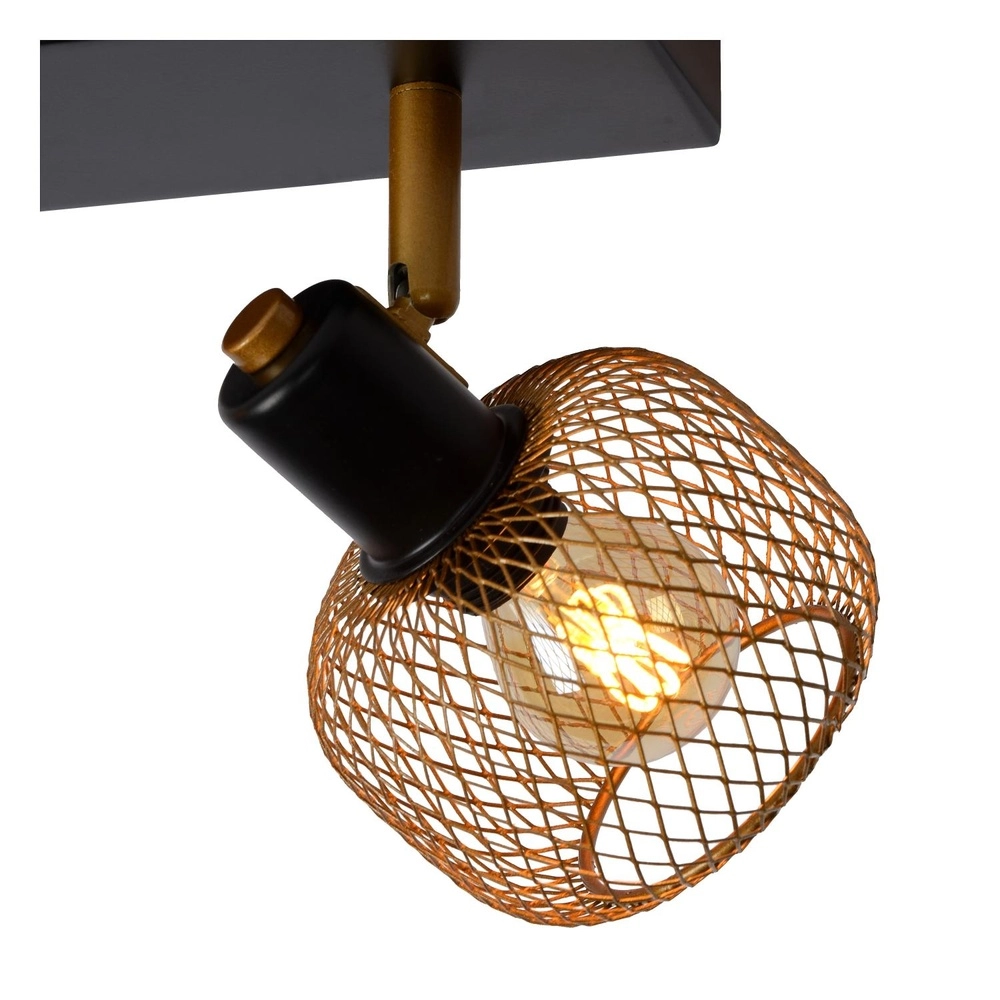 Ceiling light Maren 2-light gold Lucide 5411212771087