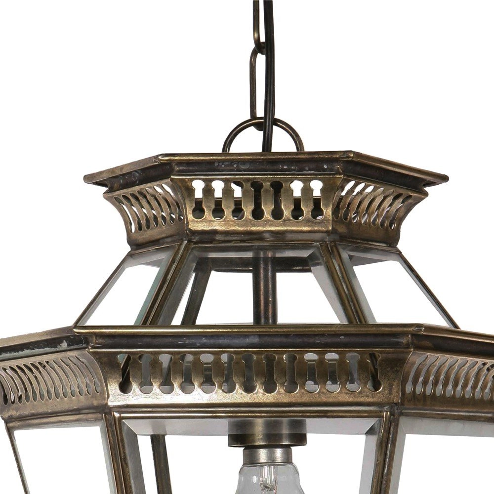 Antique pendant lamp Bevelled antique copper (ant) Limehouse