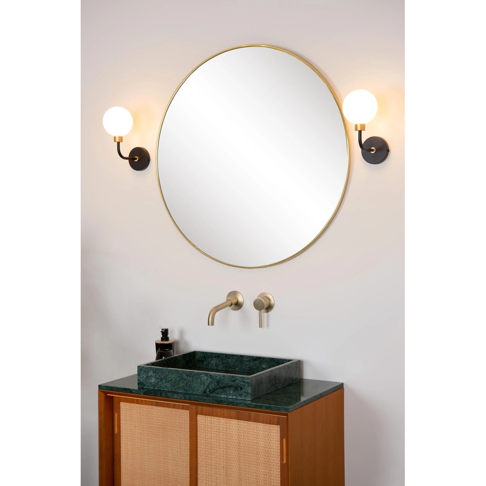 Wall lamp Berend black and white Lucide 5411212302632