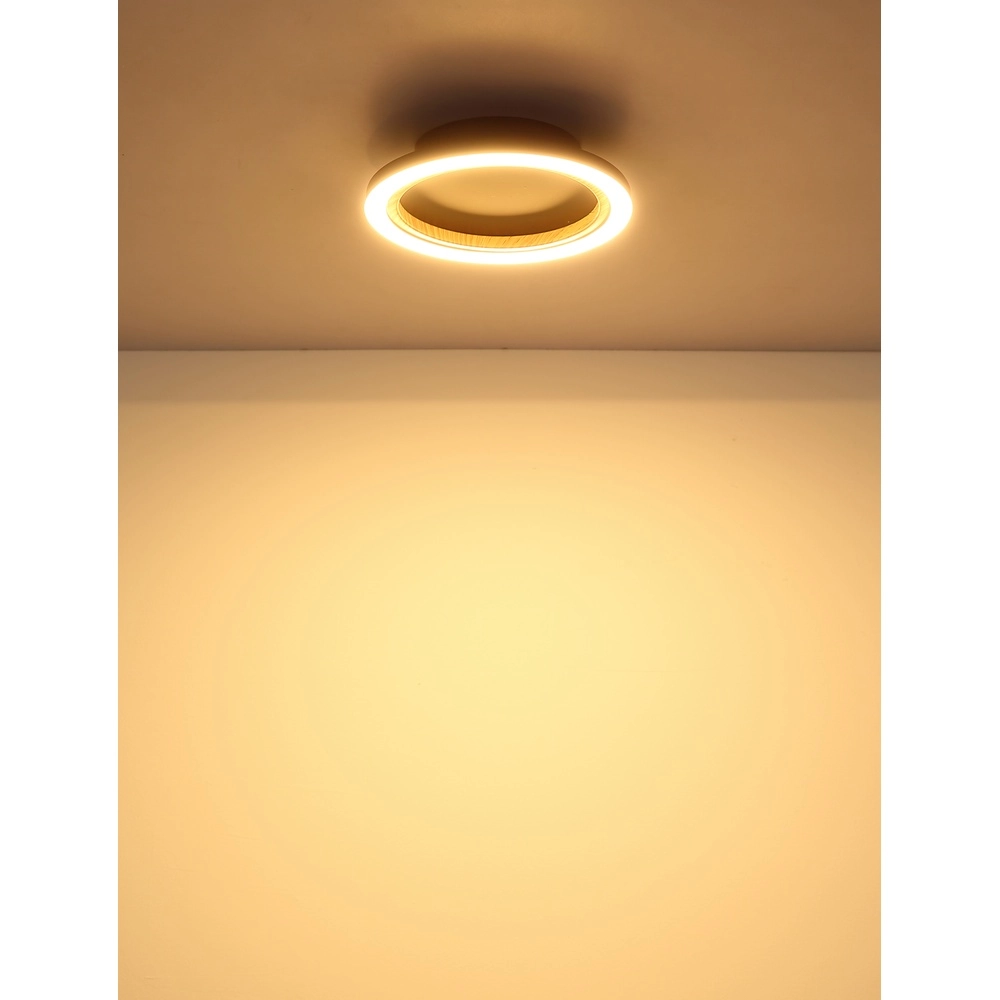 Ceiling lamp Dakari I Single ring black Globo 9007371531783
