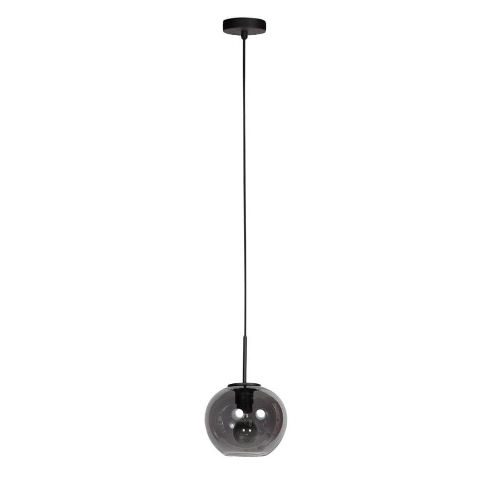 Pendant lamp HaloSwap with 1 ball of smoke glass Ø 20cm Steinhauer 8712746179736