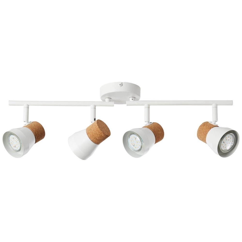 Cork ceiling spot Moka 4-light Brilliant 4004353321184